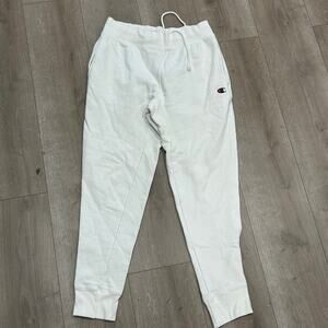 Champion Reverse Weave joggers Sweats white Size Large L B14